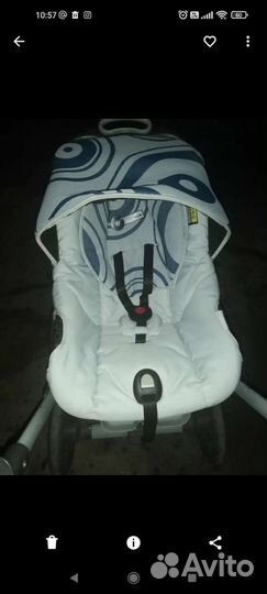 Коляска cam 3 в 1 cortina x3 evolution бело-серая