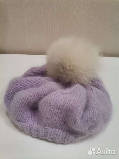 Шапки зимние на девочку 2 шт
