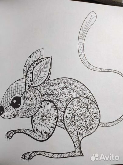 Раскраска Чудесный мир животных