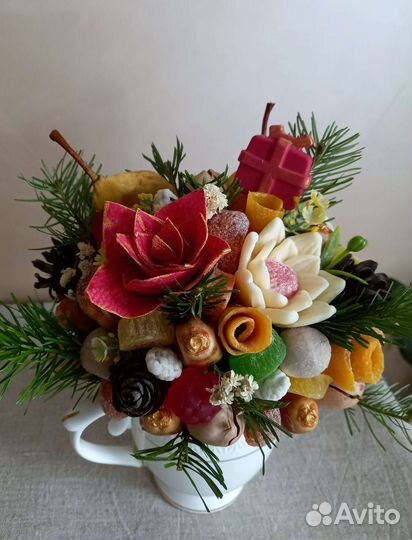 Букет сладкий в кружке