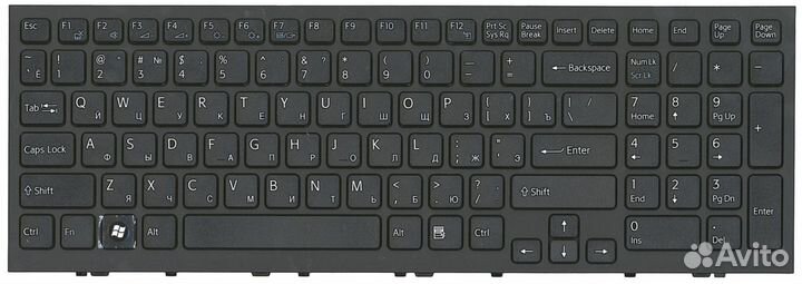 Клавиатура Sony vaio vpceh1E1R с рамкой, OEM