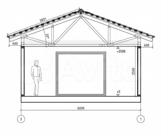 Гараж, > 30 м²