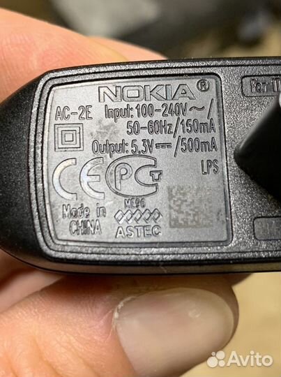 Зарядное устройство для телефона Nokia