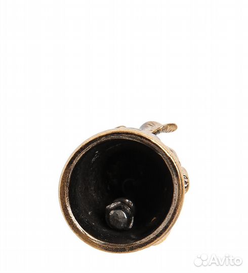 Колокольчик Поросенок-поваренок (латунь, янтарь) A2087879