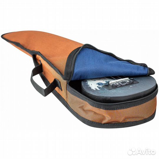 Чехол для укулеле сопрано, новый, черный и оранжев