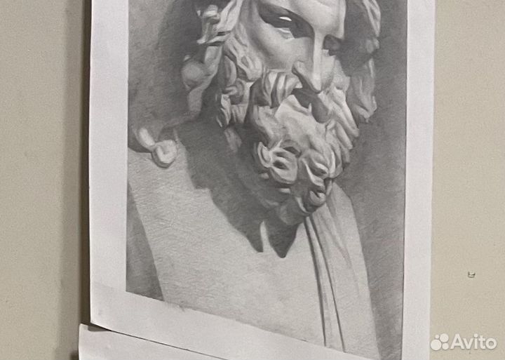 Рисунок головы Зевса