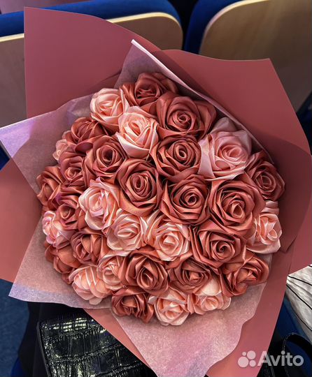 Букет из атласных лент