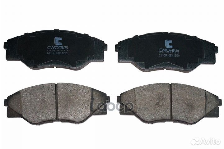 Колодки передние cworks C11CR1093 C11CR1093 cworks