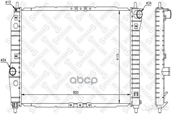 10-25341-SX радиатор системы охлаждения Chevro