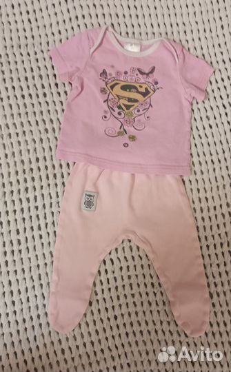 Одежда для девочки пакетом 3-9мес