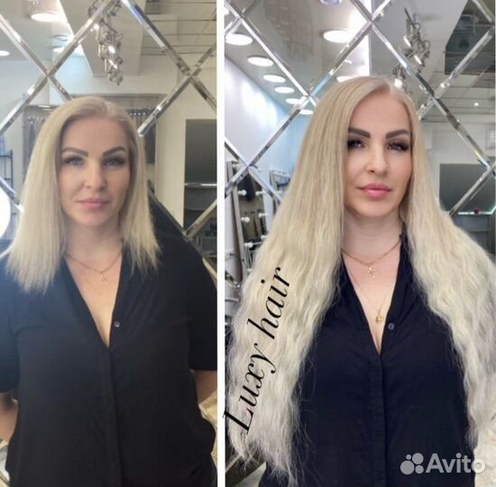 Наращивание волос методом загущения