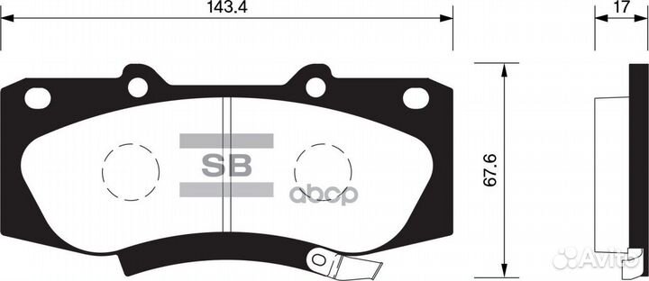 Колодки торм.пер. SP1484 Sangsin brake