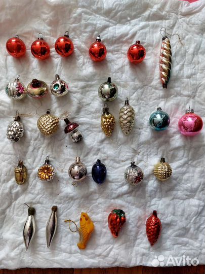Елочные игрушки СССР набор