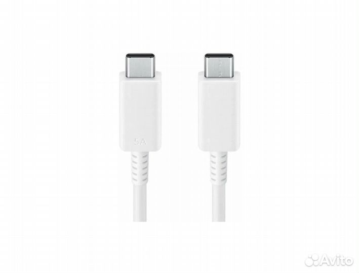 USB кабельsamsung TypeC to TypeC 1.8м 5A) White