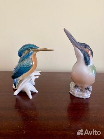 Фарфоровые статуэтки Зимородок