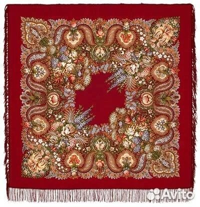 Павловопосадская шаль / платок 146х146 см