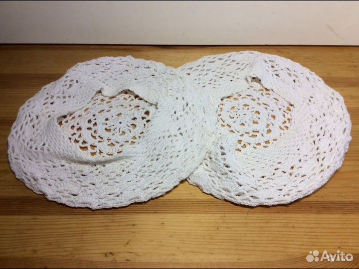 Кружевной беретик, хлопок, арт 066, р 54-57