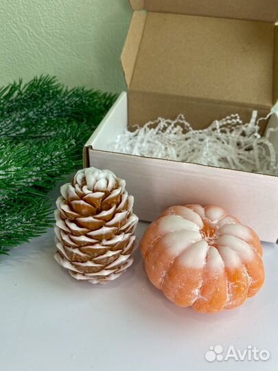 Новогодний набор мыла ручной работы