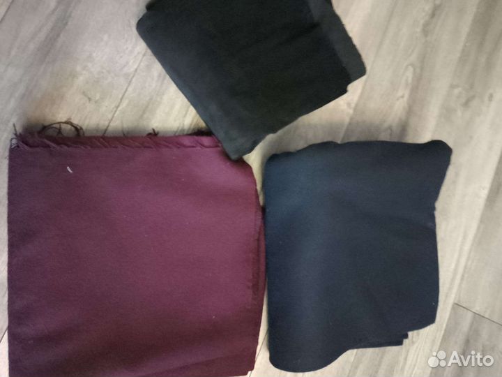 Ткань СССР костюмная для пальто и вельвет