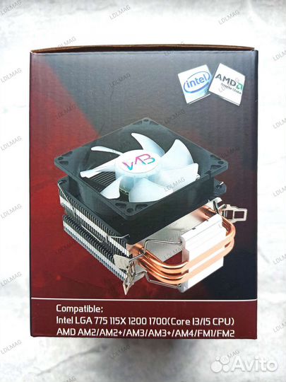 Кулер Wovibo с RGB для процессора Intel, AMD