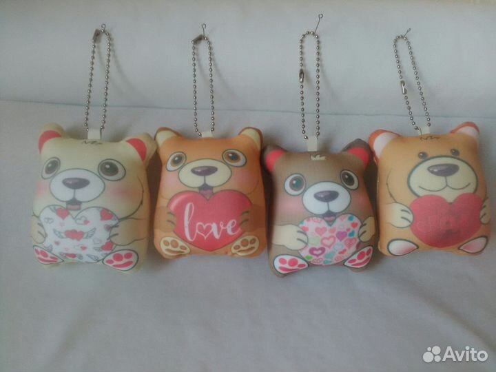 Брелки мишки и котики оптом
