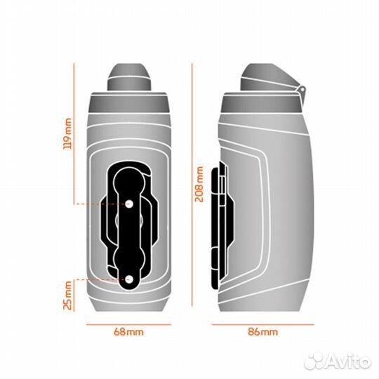 Фляга Fidlock Twist Bottle 590 + Bike Base