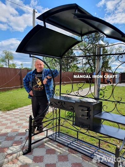 Беседка с мангалом