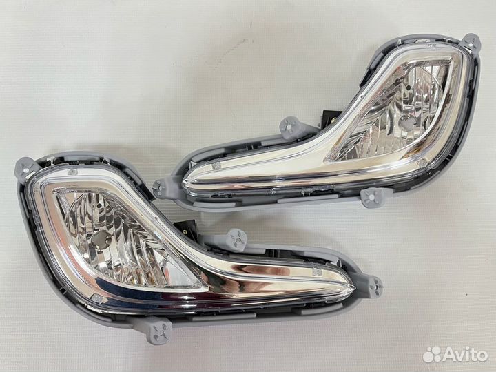 Туманки хюндай солярис дорестайлинг 2011-2014