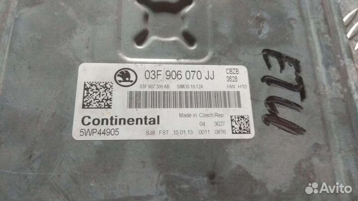 Эбу двигателя Шкода Йети 1.2