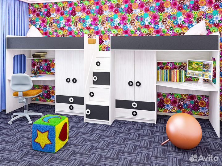 Кровать-чердак Адель