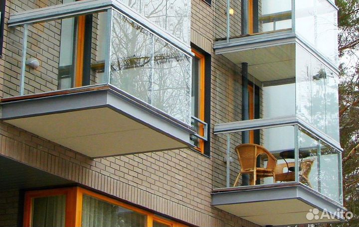 Безрамное остекление