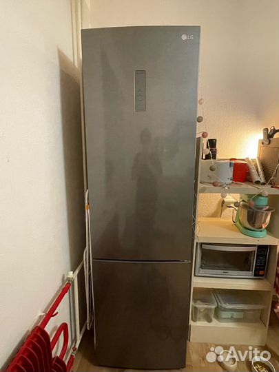 Холодильник с морозильником LG GA-B509clwl графит