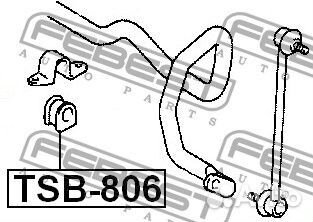 Втулка переднего стабилизатора d23