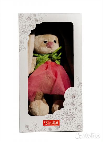 Зайка Ми в вязаном жилете, 25 см