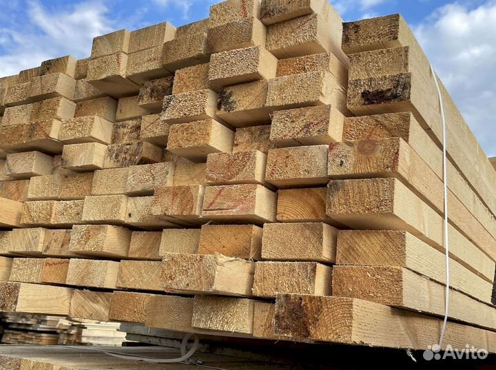 Доска обрезная 40х200х6000