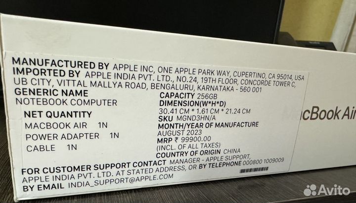 Apple macbook air 13 2020 m1 8gb 256