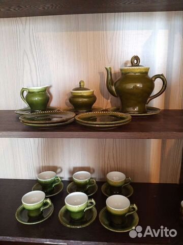 Чайный сервиз Майолика зик Конаково СССР