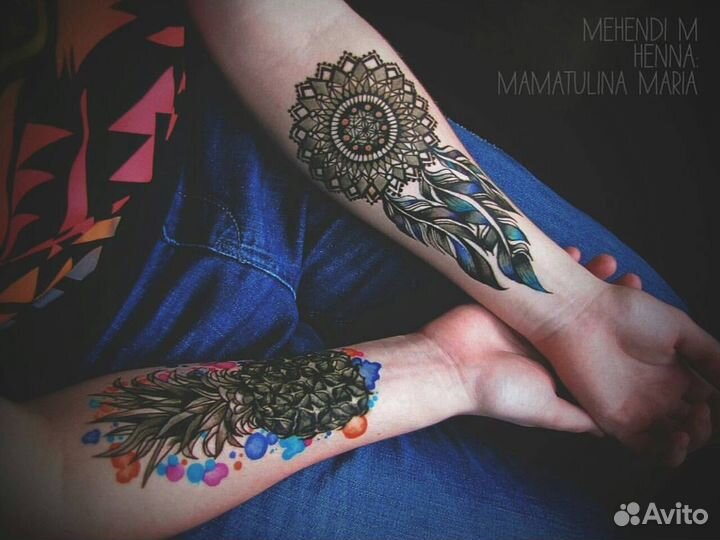 Мехенди роспись хной джагуа гелем