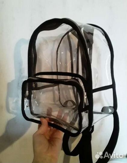 Новый прозрачный рюкзак 25х22х16 см