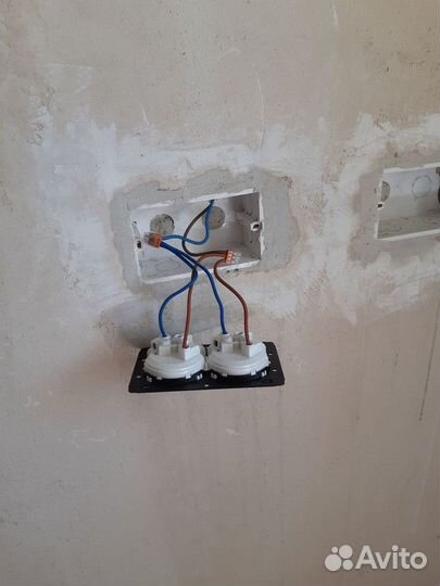 Замена блока выключателей, розеток, светильников