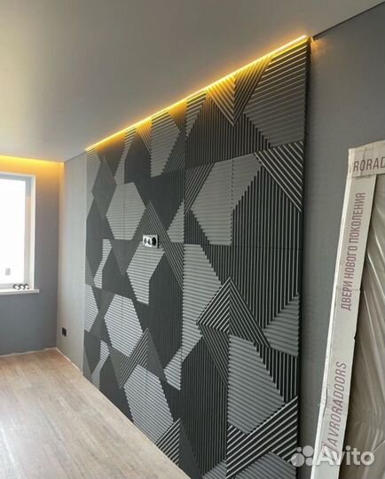 3D панели из гипса