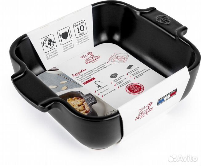 Peugeot Satin Black 0,66л, 18х18см, черная