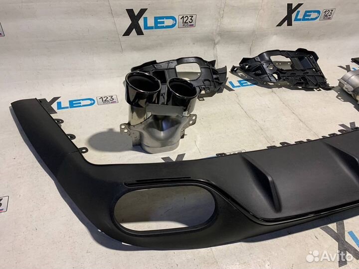 Диффузор заднего бампера Mercedes C238 W213 coupe