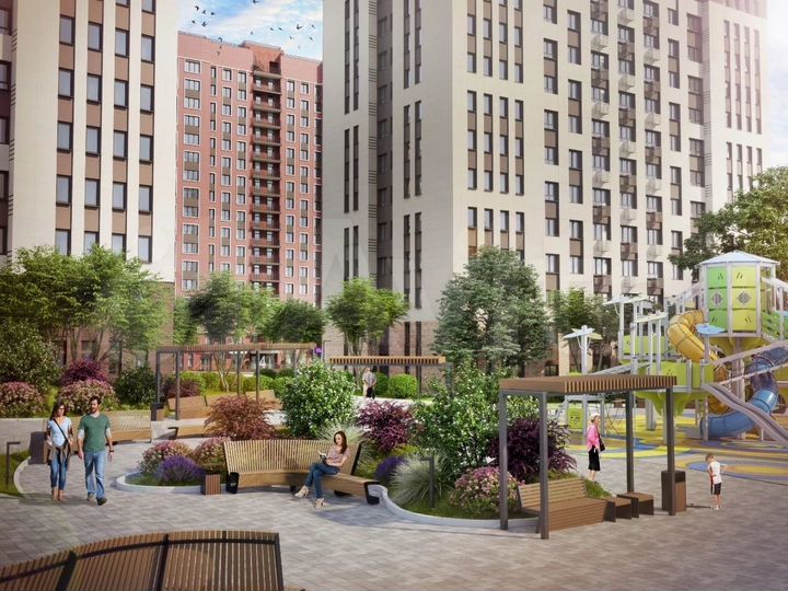 2-к. квартира, 60,1 м², 5/17 эт.