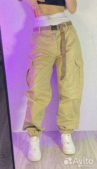 Брюки карго унисекс р 46