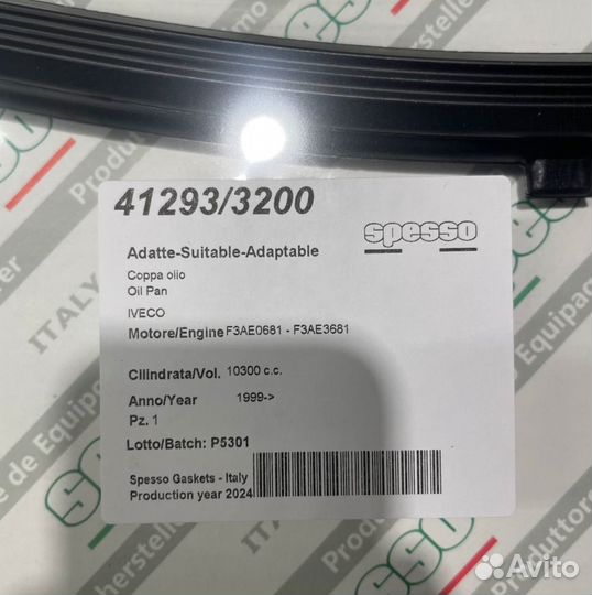 Spesso Прокладка маслянного поддона Iveco