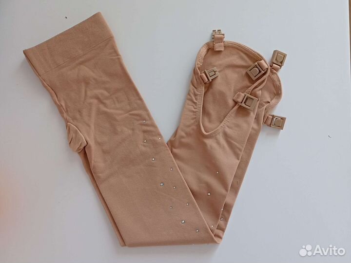 Колготки для фигурного катания со стразами 4-6л