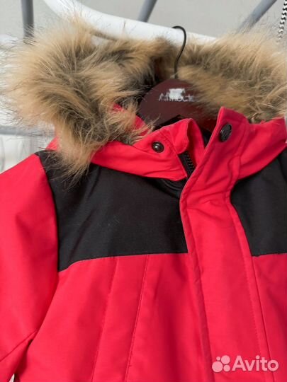 Зимняя куртка 110 красная на -30