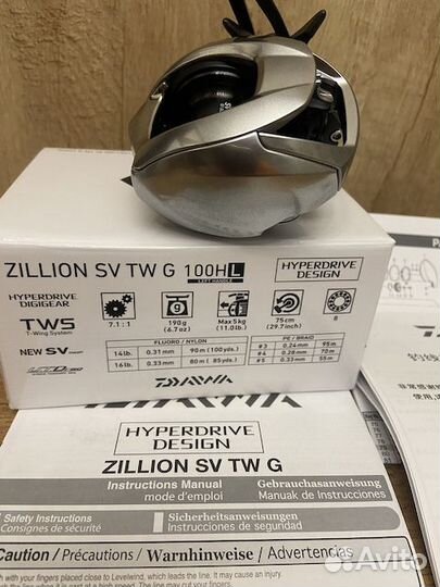 Катушка мультипликатор Daiwa 21 Zillion SV TW G 10