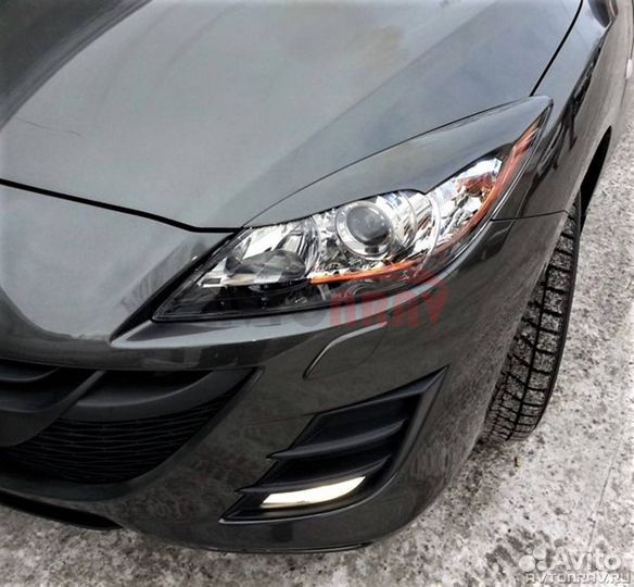 Реснички GT на фары для Mazda 3BL